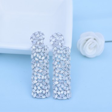 Earrings AAA zircon pavé Korean fashion earrings wholesale women