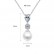 Face Necklace AAA Zircon Pearl Pendant Water Drop Necklace Necklace Korean Fashion Jewelry Manufacturer