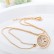 Necklace AAA zircon Korean shell beads pendant necklace jewelry factory wholesale