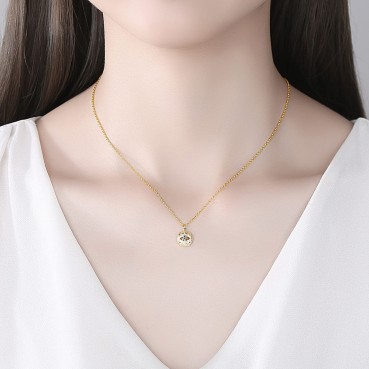 Autumn Eyes Korean version of the new gold womens necklace, personality fashion temperament clavicle chain