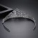 Palace style white fashion crown European and American wedding copper inlaid zircon fashion hair accessories