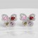 AAA zircon inlaid Korean style small jewelry earrings factory wholesale