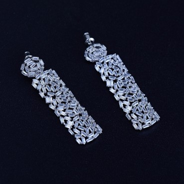 Earrings AAA zircon pavé Korean fashion earrings wholesale women