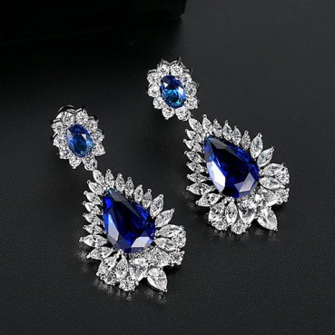 AAA zircon hairpin phoenix earrings European and American fashion earrings wholesale jewelry women gifts