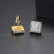 Earrings European and American fashion copper inlaid zirconium square ladies earrings earrings manufacturers wholesale