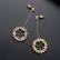 Korean fashion simple new zircon earrings sweet tassel gold-plated ear jewelry