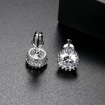 Dot AAA zircon earrings fashion earrings female Korean style earrings simple earrings