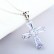 Speaking Pendant Necklace Copper Inlaid 3A Zircon Korean Version Crystal Clear Cross Necklace Factory Wholesale