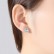 Rubiks cube earrings AAA zircon inlaid European and American atmosphere fashion square zircon earring gift female