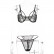 Spring and summer new feminine lace lace flower steel ring sexy underwear set