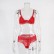 Hot sale lace stitching lingerie set for ladies