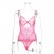 European and American sexy base underwear lace lace hollow mesh stitching womens bodysuit