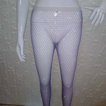 European and American hot-selling high-quality womens trousers with metallic sequins and diamonds