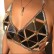 New womens super sexy acrylic sequined triangle flashing diamond bikini