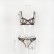 New European hot-selling sexy womens lace stitching sexy chest and hip set underwear