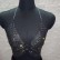 European beauty hot metal sequins deep V halterneck top in stock