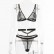 Explosive European and beautiful womens lace sling sexy three-point underwear set