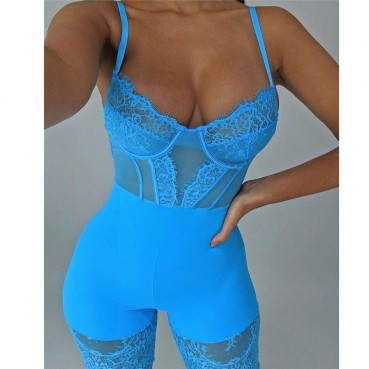 Autumn and winter new BODYSUITS sexy fashion lace jumpsuit