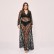 plus size new female sentiment see-through hollow lace dress