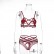 Sexy lingerie set bralette sets flower strap stitching 4 color spot underwear