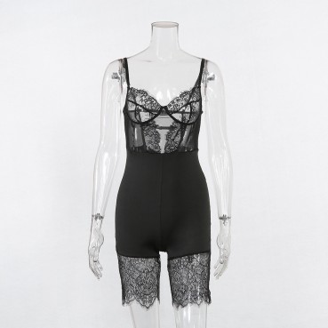 Autumn and winter new BODYSUITS sexy fashion lace jumpsuit