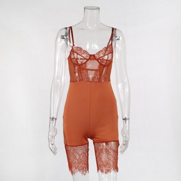 Autumn and winter new BODYSUITS sexy fashion lace jumpsuit