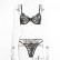 European and American sexy lace sexy lingerie set with steel ring