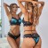 European and beautiful women lace perspective seductive velvet sexy lingerie set