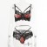 European and beautiful women lace perspective seductive velvet sexy lingerie set