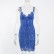 Summer new womens sexy hollow lace hook flower sling split sexy dress