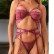 Summer new sexy lace eyelash sculpting sexy breast support underwear three-piece female