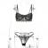 European and American womens hot summer new product lace crochet sexy lingerie set in stock