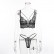 Spot new products lace hollow lace V-neck cross sling sex appeal suit