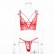 Spot new products lace hollow lace V-neck cross sling sex appeal suit