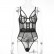 Mesh stitching weaving lace eyelashes hollow sexy underwear bottoming bodysuit