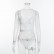 Autumn hot style long-sleeved womens lace complex stitching mesh sexy one-piece women