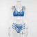 Hot-selling hot style sexy lace pattern steel ring womens split sexy lingerie set