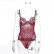 Sexy womens lace mesh stitching solid color sling sexy one-piece