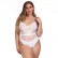 European and American womens plus size sexy lace lingerie top