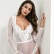 Autumn hot style long-sleeved womens lace complex stitching mesh sexy one-piece women