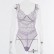 European and American sexy lace eyelashes stitching chain link sling sexy one-piece suit female spot 3567