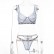 Spring and summer new hot-selling lace steel ring sexy letters lingerie set