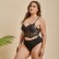 European and American womens plus size sexy lace lingerie top