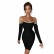 Hot selling bandage long-sleeved dress in Europe and America