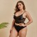 European and American womens plus size sexy lace lingerie top