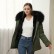 Pai overcome female winter new style raccoon fur collar detachable rabbit fur liner short small child fur