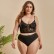 European and American womens plus size sexy lace lingerie top