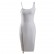 Europe and the United States 2021 summer new ladies temperament strap bandage white dress party reception side zipper