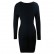 European and American womens 2021 new spring hollow dress long sleeve bandage dress short skirt