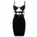 2021 nightclub party bandage dress stretch tight sexy little black skirt hollow club party dress